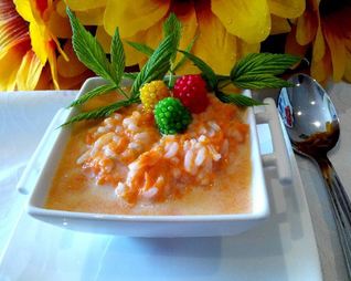 Рисовая каша с тыквой в мультиварке