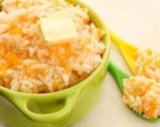 Тыквенная каша с рисом и орехами