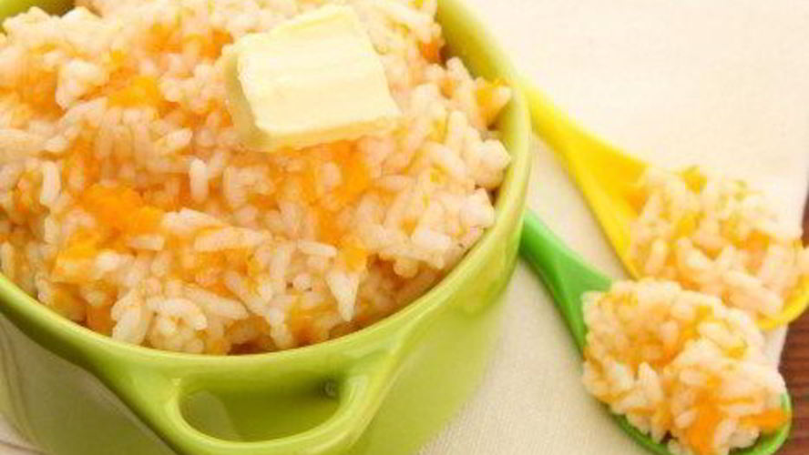 Рецепт тыквенной каши с рисома и орехами
