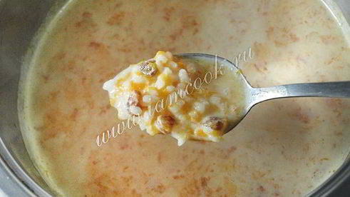 тыквенная каша с рисом