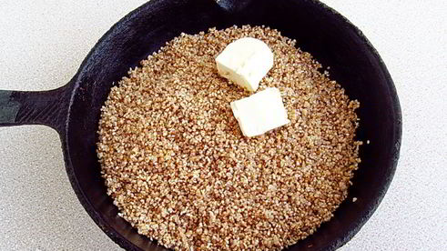 ячневая каша с грибами в пароварке