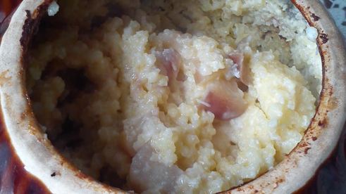 янтарная каша с сыром