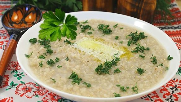 Рецепт Жидкая ячневая каша на молоке