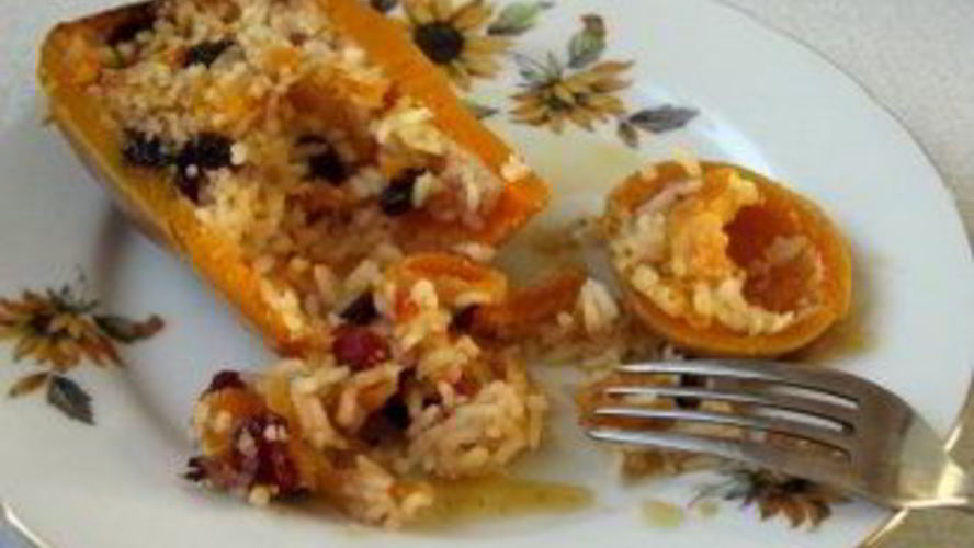 Рецепт золотая каша в тыкве и яблоках