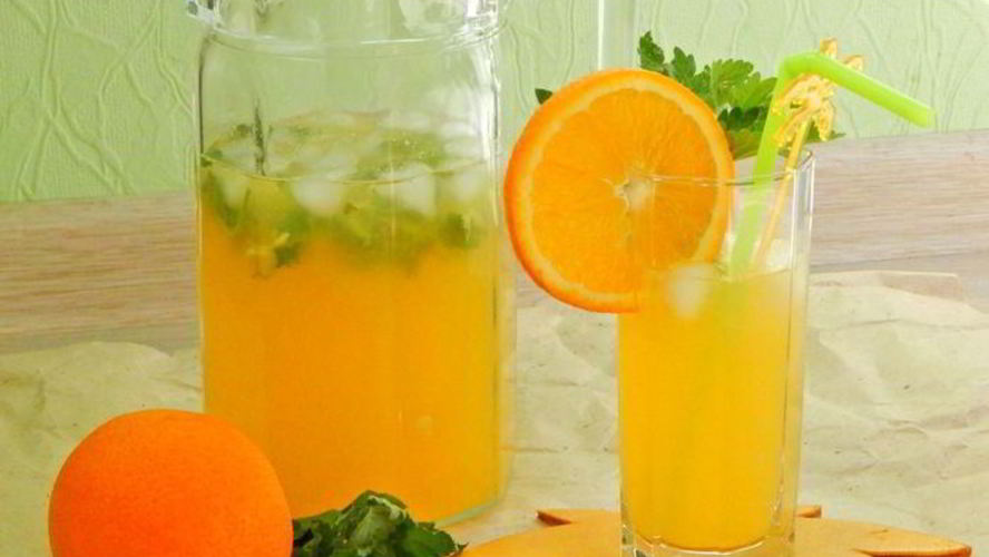 Рецепт апельсиновый напиток с мелиссой