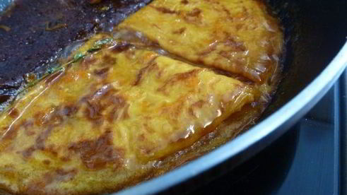 блинчики с сиропом из цитрусовых