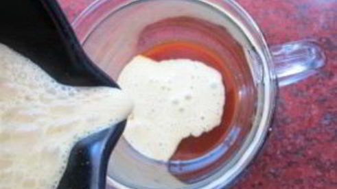 чай латте с куркумой