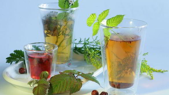 Рецепт Чай с мятой и смородиной