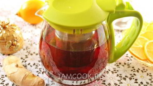 черный чай с имбирем