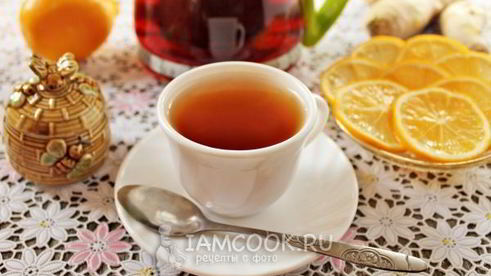 черный чай с имбирем