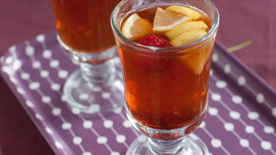 Рецепт имбирный чай с клубникой