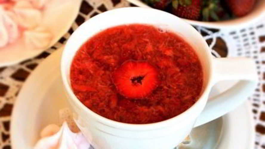 Рецепт клубничный чай