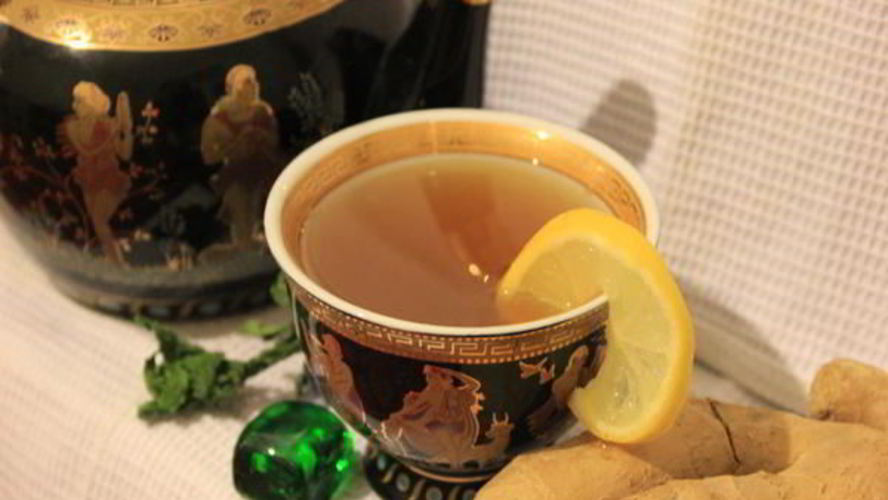 Рецепт зеленый чай с имбирем