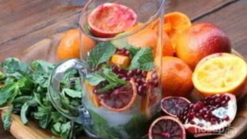 гранатово-цитрусовый коктейль