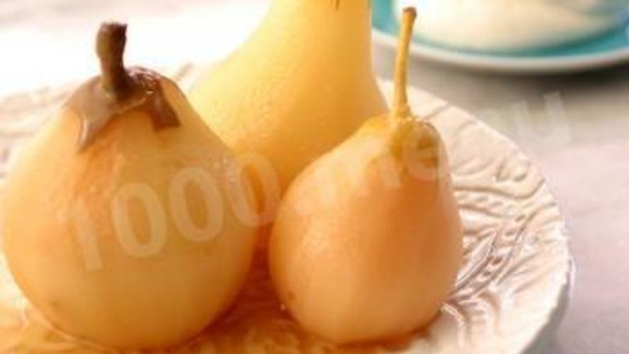 Рецепт груши в сахарном сиропе
