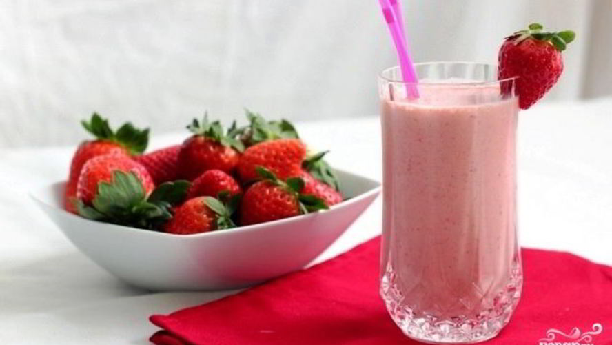 Рецепт коктейль с клубникой