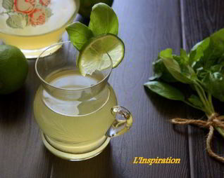 Лаймонад с душистым перцем и базиликом Прохладительные напитки