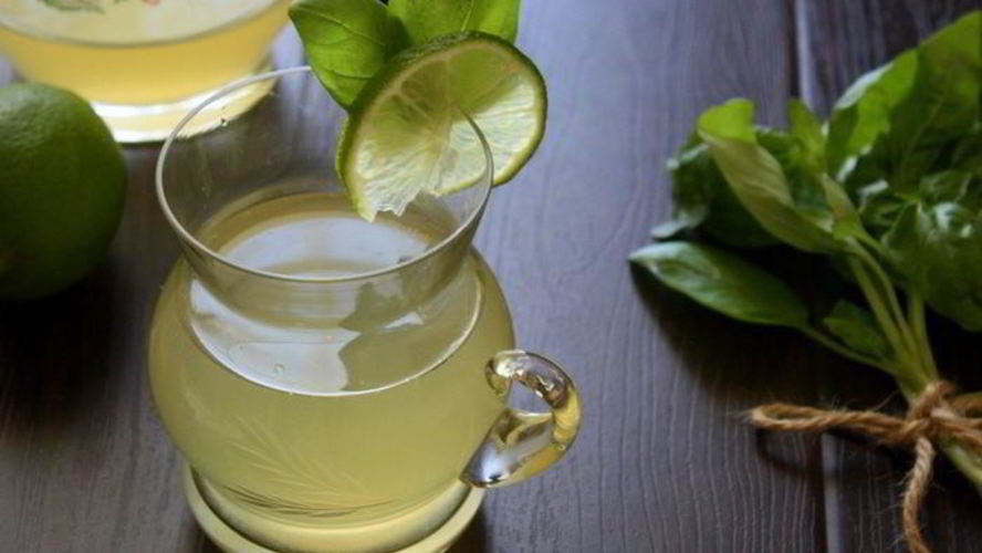 Рецепт лаймонад с душистым перцем и базиликом прохладительные напитки