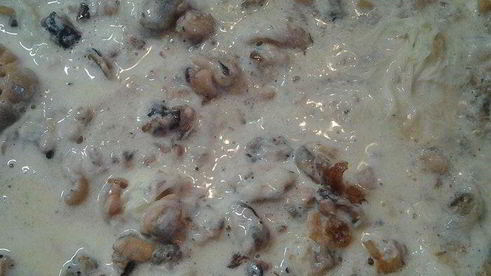 морской коктейль с сыром