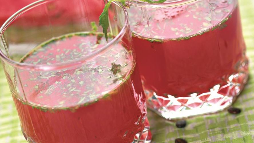 Рецепт мятный коктейль с арбузом