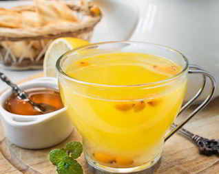 Облепиховый напиток с имбирем