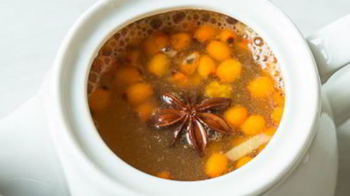 облепиховый напиток с имбирем