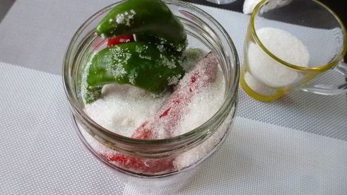 острый перец в кисло-сладком сиропе