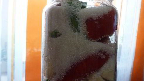 острый перец в кисло-сладком сиропе