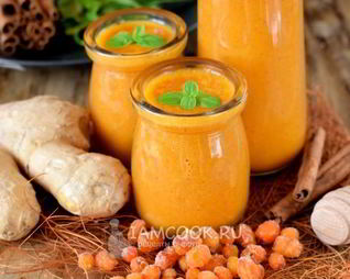 Облепиховый смузи с имбирем