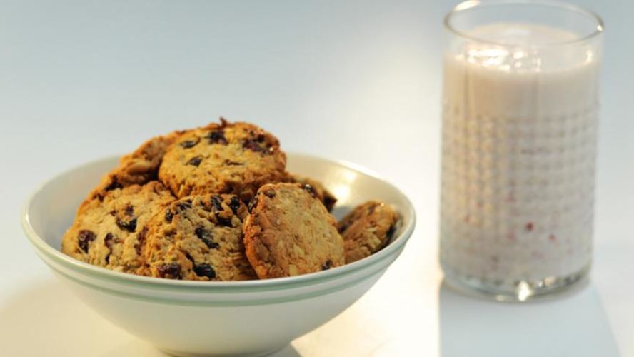 Рецепт печенье фитнес и овсяный смузи с клюквой