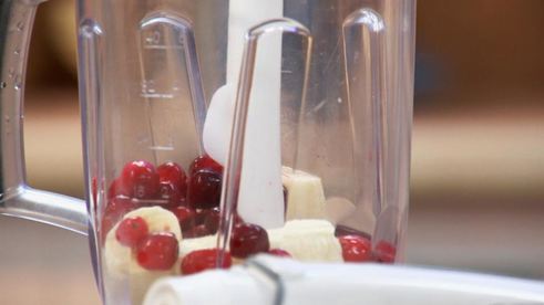 печенье фитнес и овсяный смузи с клюквой