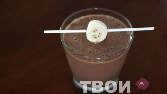 Рецепт Шоколадно-банановый смузи