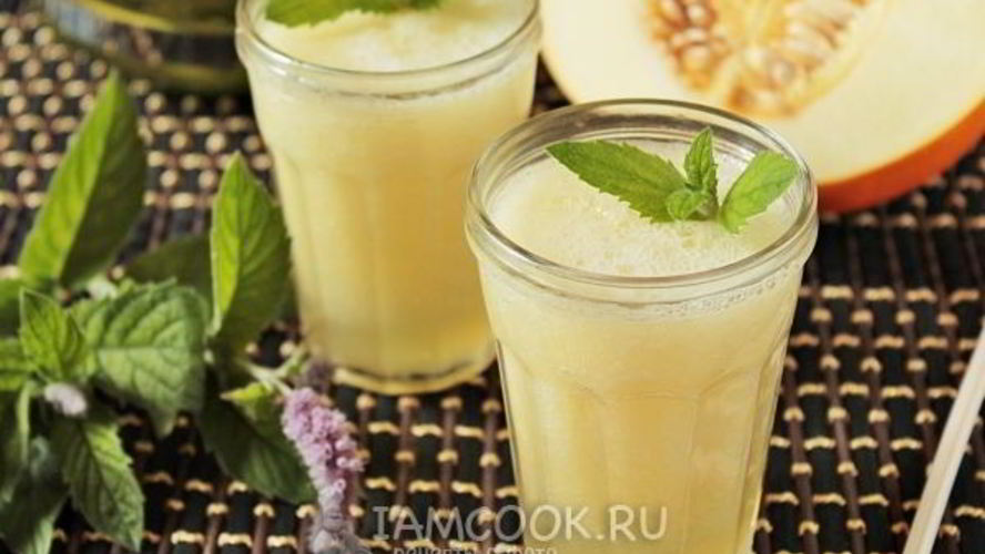 Рецепт смузи из дыни с мятным чаем
