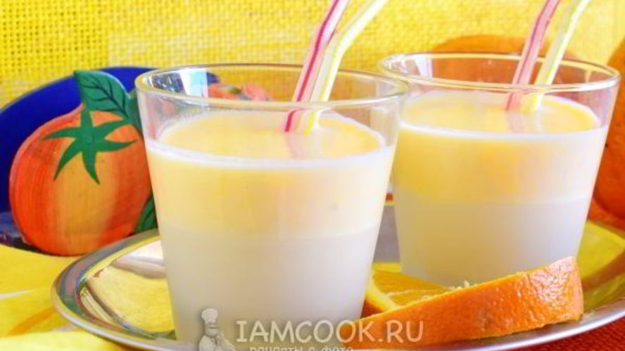 Рецепт смузи из кефира с апельсином