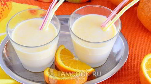 смузи из кефира с апельсином