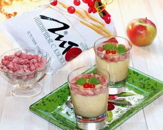 Смузи с корицей, отрубями и фруктами