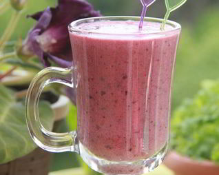 Смузи ягодно-льняной