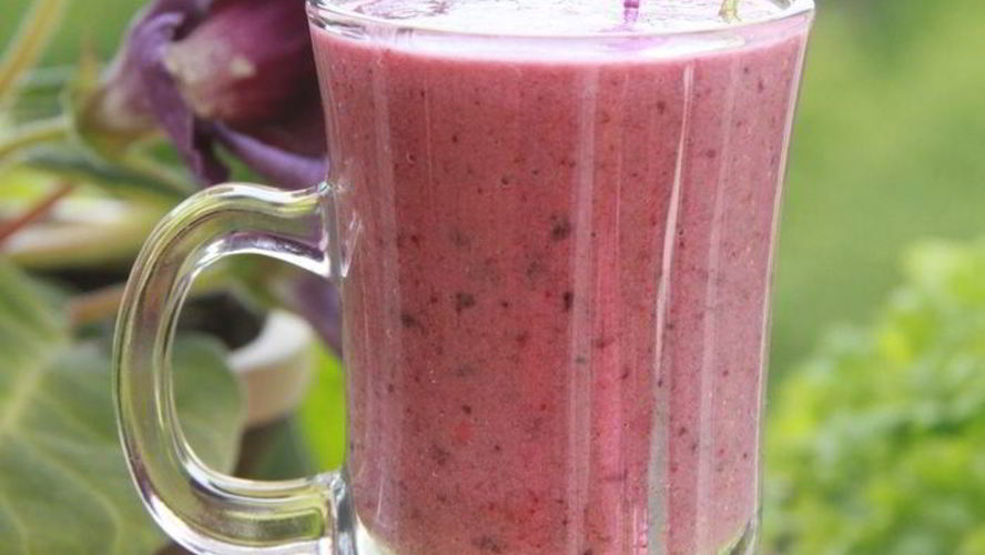 Рецепт смузи ягодно-льняной