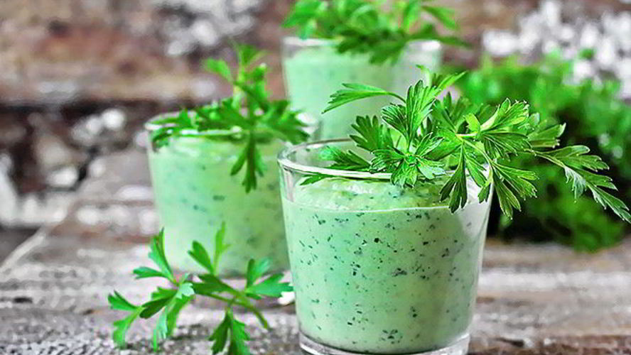 Рецепт зеленый смузи с авокадо и мятой