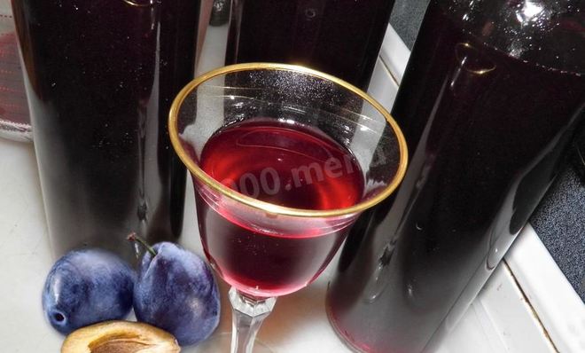 Вино из сливы с косточками