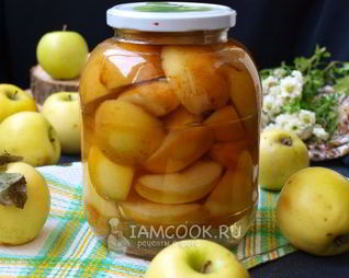 Яблоки в сиропе на зиму