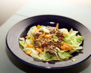 Французский салат с мясом