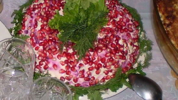 Рецепт Гранатовый браслет