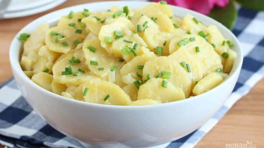 Рецепт салат из картофеля и лука