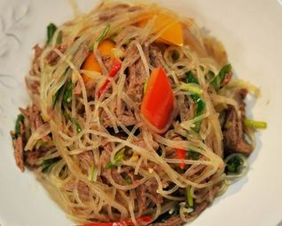 Китайский салат из говядины