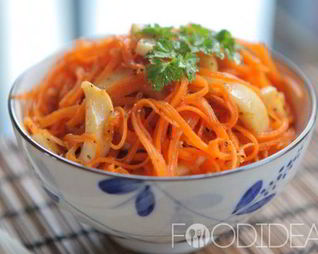 Корейский салат из кальмаров