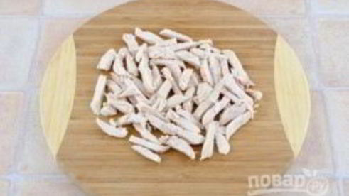 куриный салат с ветчиной и опятами