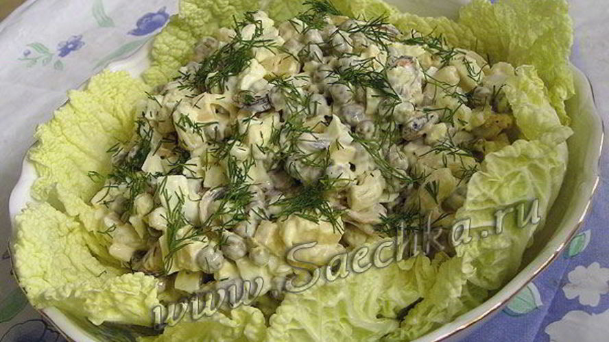 Рецепт оливье с курицей