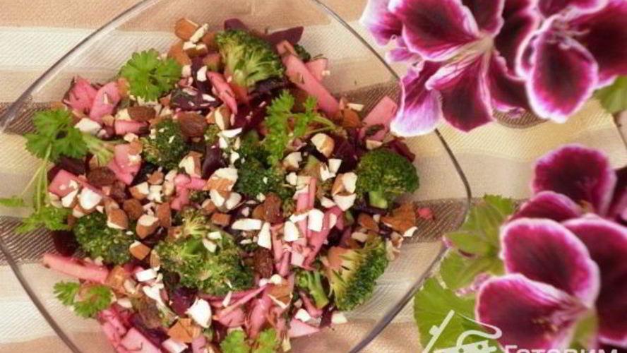 Рецепт салат брокколи и к