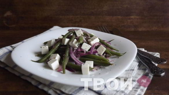 Рецепт Салат из фасоли с фетой